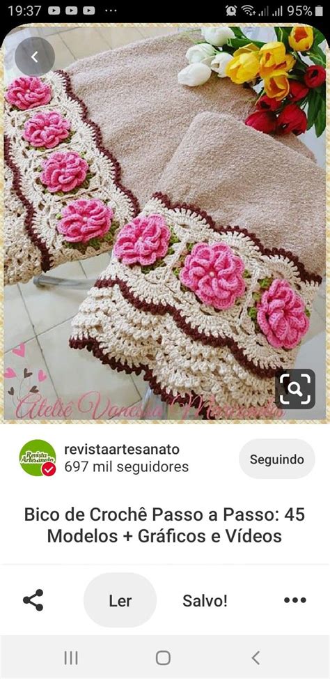 Pin De Fatima Regina Roveri Sabiao Em Barrado De Croche Artesanato