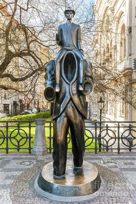 Bronze Statue Of Franz Kafka In Prague Czech Republic Photograph By