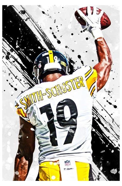 Juju Smith Schuster Pittsburgh Steelers Poster Print Sports Art