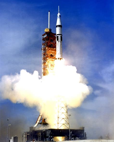 Apollo Soyuz Test Project Sa Saturn B Launch X Nasa Photo