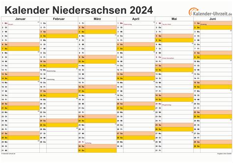 Kalender 2024 Niedersachsen Schulferien Best Latest Review of - School ...