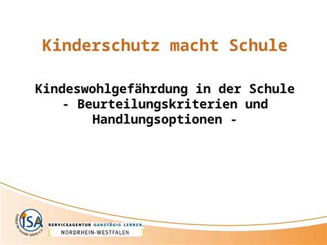 PPT Kinderschutz macht Schule Kindeswohlgefährdung in der Schule