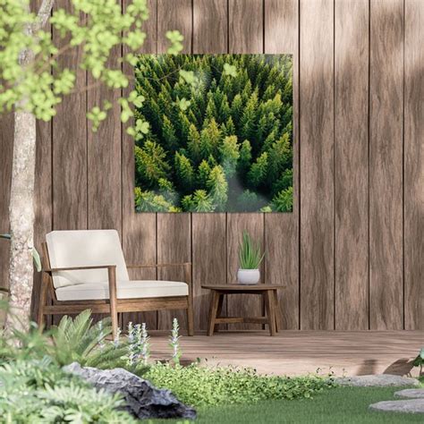 Gards Tuinposter Bos Met Bomen Vanaf Boven X Cm Tuindoek