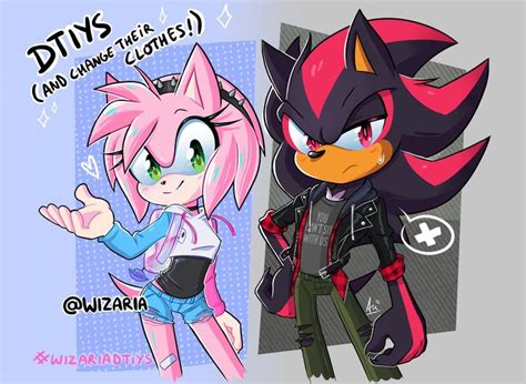 🌟wizaria🌙 On Twitter Shadow And Amy Amy The Hedgehog Shadow The