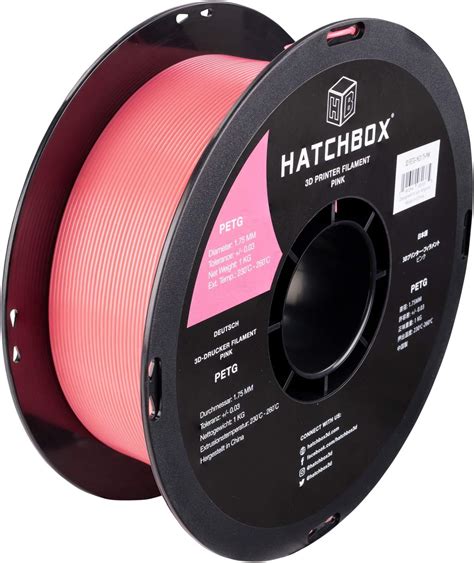 Amazon Hatchbox Mm Pink Petg D Printer Filament Kg Spool