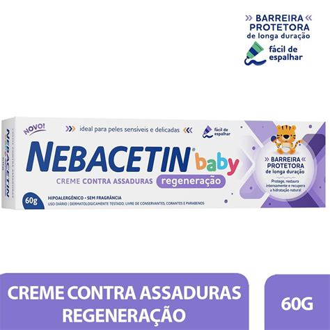 Creme Contra Assaduras Regenera O Nebacetin Baby G Panvel Farm Cias