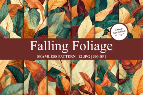 Falling Foliage Seamless Pattern Graphic By Fomo Creative · Creative