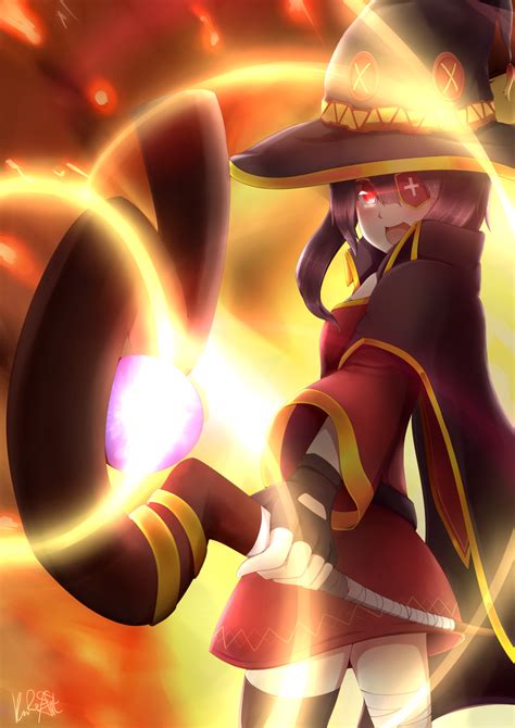 Explosion Megumin Konosuba By Rokuuso On Deviantart