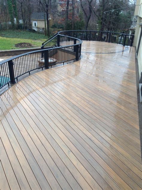 Timbertech Legacy Tigerwood Decking With Legacy Mocha Border