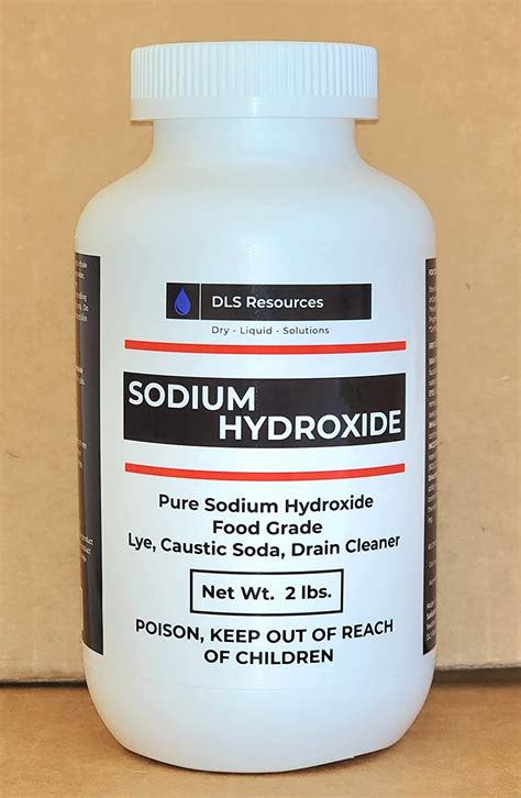 Amazon Dls Resources Sodium Hydroxide Pure Food Grade