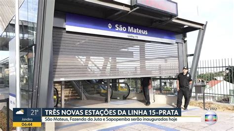 Três novas estações da Linha 15 Prata do monotrilho são inauguradas