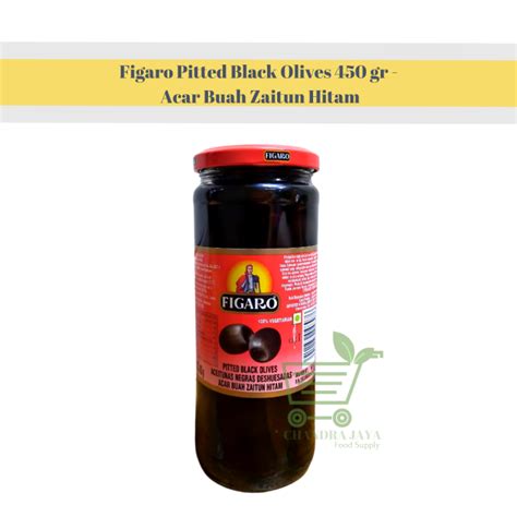 Figaro Pitted Black Olives Gr Acar Buah Zaitun Hitam Lazada