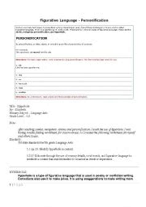 Hyperbole ESL Worksheet By JONAC