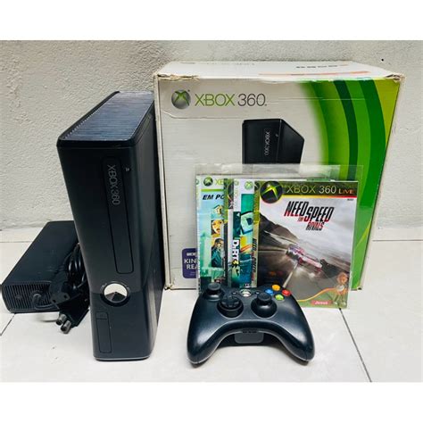 Xbox 360 Slim Completo 10 Jogos Shopee Brasil