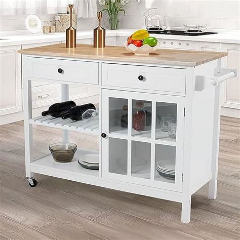 Rolling Kitchen Island Kitchen Islands And Carts Island Table With Wood