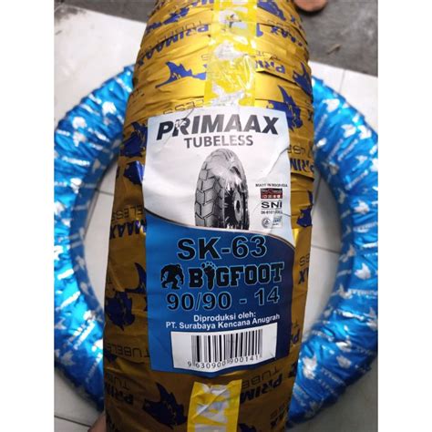 Jual Ban Tubeless Primaax 90 90 14 SK63 Merek Primax 300 14 SK 63