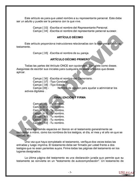 Temecula California Formulario De Ltima Voluntad Y Testamento Legal