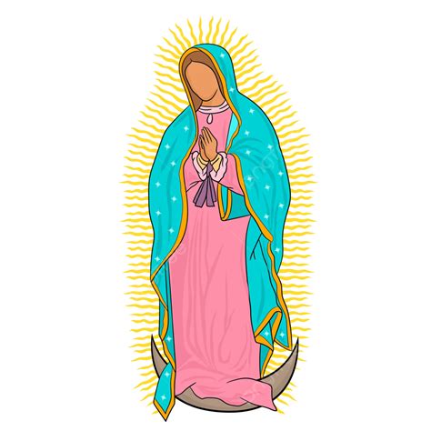 Nuestra Señora María De Guadalupe Vector Png Dibujos Guadalupe Virgen María Png Y Vector Para