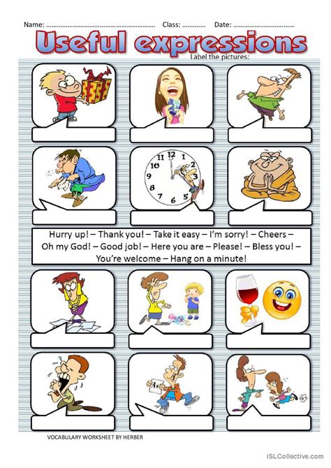 USEFUL EXPRESSIONS English ESL Worksheets Pdf Doc