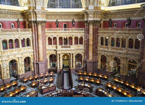 Interior of the Library of Congress Editorial Stock Image - Image of ...