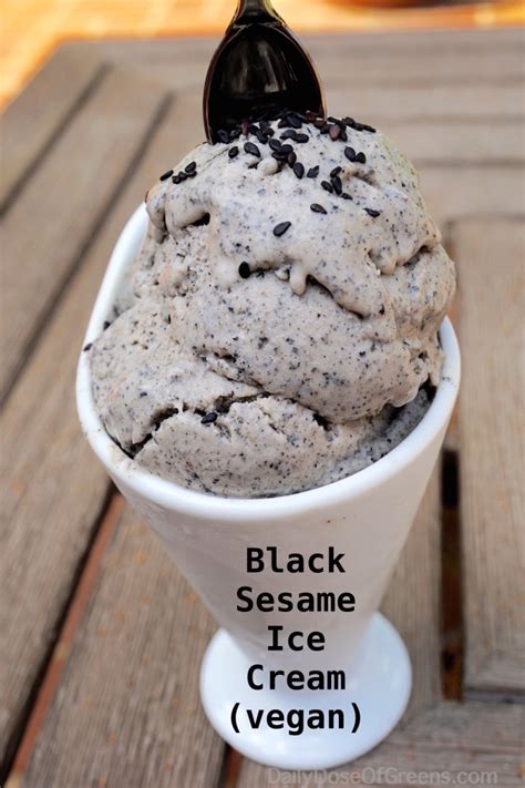 Black Sesame Ice Cream