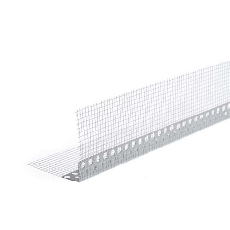 Ъгъл PVC за шпакловка с мрежа 2.5м 80х120мм