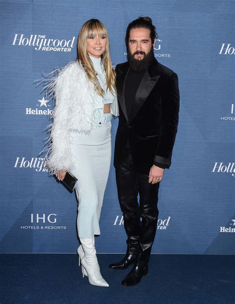 Photo Heidi Klum et son mari Tom Kaulitz au photocall de la soirée