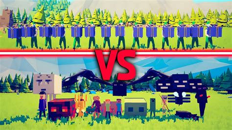 Present Elf Team Vs Minecraft Team Totally Accurate Battle Simulator