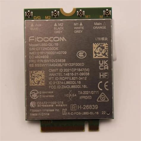 Fibocom L Gl G Lte Wwan Module For Lenovo Thinkpad X Yoga Th