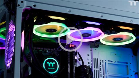 Pack Thermaltake Riing Trio Rgb Mm Fans With Rgb Controller