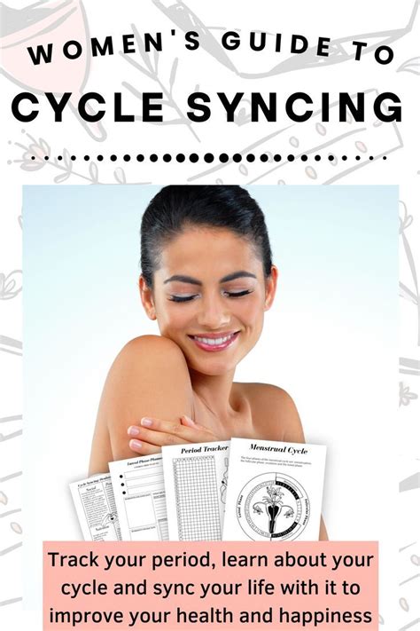 Women S Cycle Syncing Guide Period Tracker Cycle Etsy Period