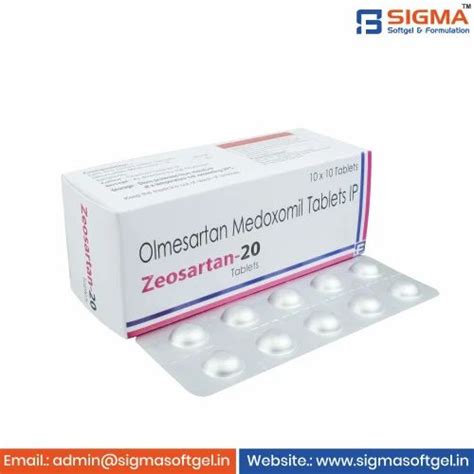 Olmesartan Medoxomil 20 Mg Tablet At Rs 1040box Patiala Id