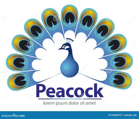 Peacock Logo Or Icon Cartoon Vector CartoonDealer 56584879