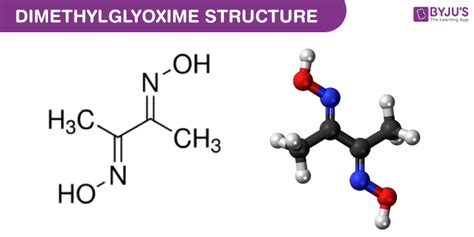 Dimethylglyoxime C4h8n2o2 Structure Molecular Mass Properties And Uses Of Dimethylglyoxime