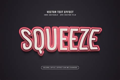 Editable 3d Text Style With Squeeze Effect