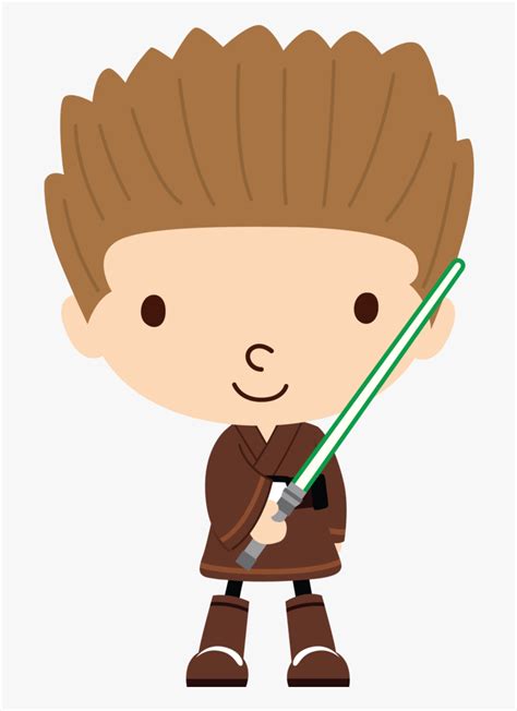 Anakin Green Lightsaber By Chrispix326 - Star Wars Clipart Cute, HD Png ...