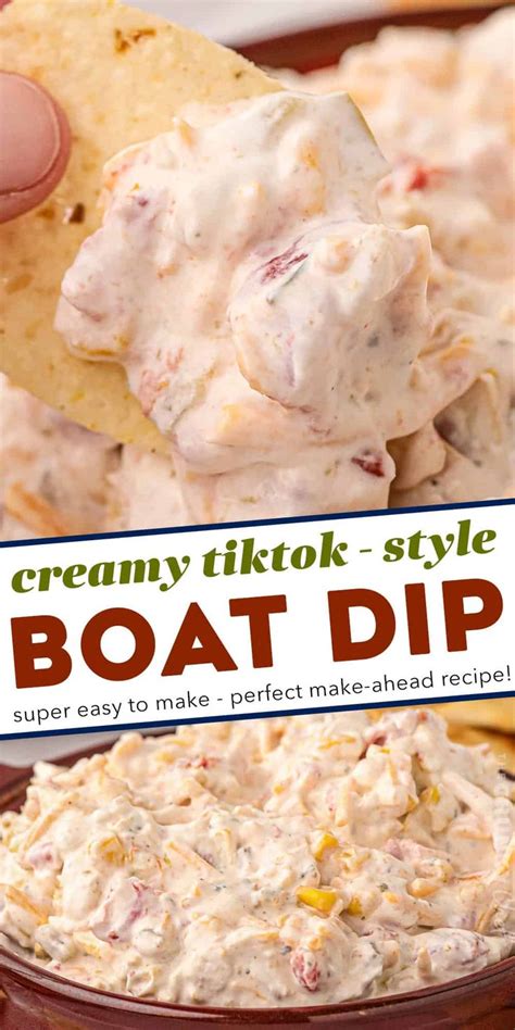 This Creamy Party Ready Boat Dip Is A Fun Twist On The Tiktok Classic