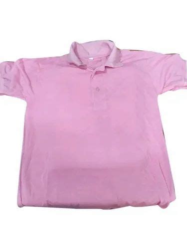 Half Sleeve Men Pink Plain Sublimation T Shirt Size Medium At Rs 179