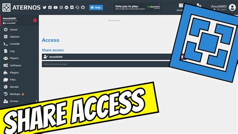 How To Share Access In Your Aternos Server DynoMC Aternos 24 7