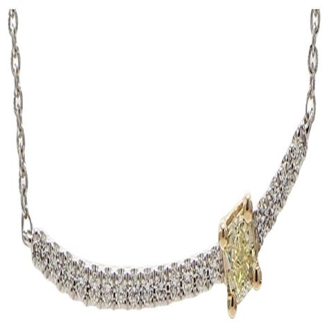 Incredible Yellow And White Diamond Necklace For Sale At 1stdibs