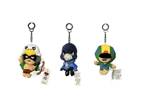 Buy Set Of Brawl Stars Line Friends New Plush Clip On Crow Bo And