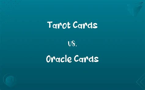 Tarot Cards Vs Oracle Cards Know The Difference