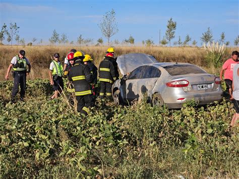 Despiste Y Vuelco En Ruta Provincial A Unos Km De General Pico