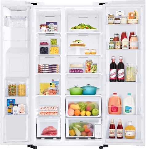 Customer Reviews Samsung 274 Cu Ft Side By Side Refrigerator White Rs27t5200wwaa Best Buy