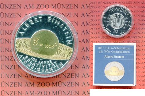 Bundesrepublik Deutschland Euro Silber Goldapplikation Euro Brd