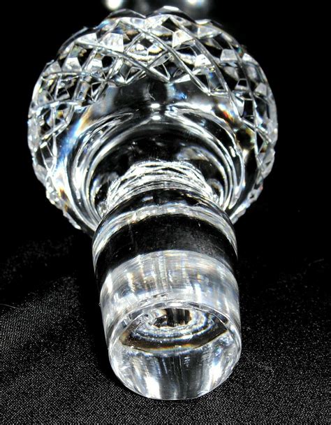 Vtg Large Waterford Crystal Lismore Decanter Ball Stopper Only