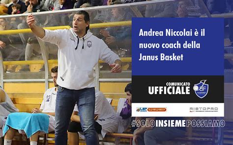 ANDREA NICCOLAI è IL NUOVO COACH DELLA RISTOPRO Janus Basket Fabriano