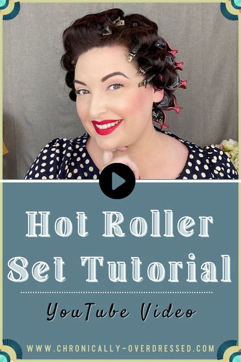 Hot Roller Set Tutorial Curled Hairstyles For Medium Hair Hot Rollers Vintage Curls