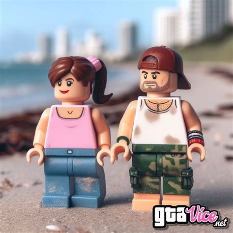 Lucia And Jason Lego Beach Concept Art Ai Generated By Psy Gtavice Net