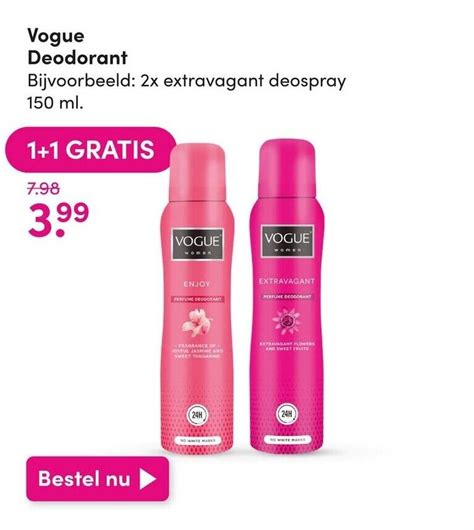 Vogue Deodorant Ml Aanbieding Bij Da